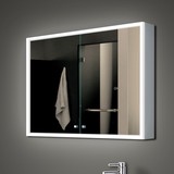 四周灯光超大镜柜铝合金镜柜卫浴镜柜镜柜灯一体卫生间镜柜可定制