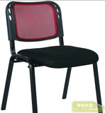 黑色网布电脑椅接待椅职员椅网椅无扶手四脚椅会议椅新闻椅直销