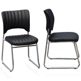 办公椅子电脑皮革椅子网布透气椅子黑色电镀腿椅子结实厚椅子