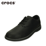 正品Crocs卡洛驰男鞋 弗雷系带鞋 平底休闲鞋工装鞋 黑 咖啡