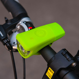 破风单车USB可充电自行车前灯骑行手电筒硅胶山地车灯续航时间长
