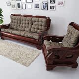 欧式实木沙发垫红木沙发坐垫椅子垫布艺榻榻米海绵飘窗垫加厚靠背