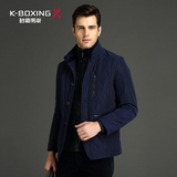 商场同款 K-boxing/劲霸2015冬季新款男士正品棉服外套 BMZY4274