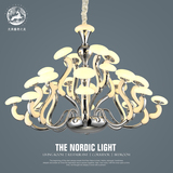 现代客厅吊灯北欧宜家蘑菇灯创意个性led大厅卧室餐厅灯别墅吊灯