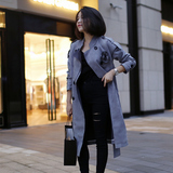 ISDALU原创定制2015春秋新款女款外套韩版风衣中长款女式风衣外套