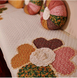 外贸全棉Flowering沙发垫 韩式田园布艺防滑坐垫 飘窗垫 沙发巾