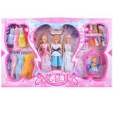 礼物芭比娃娃玩具甜甜屋12关节大礼盒套装梦幻衣橱公主女孩玩具