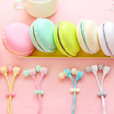 优湃●韩国时尚 可爱马卡龙耳机 糖果色入耳式耳麦 音乐耳机