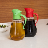 达派屋 自动翻盖玻璃油壶 创意酱油麻油瓶厨房用品防漏油瓶耐腐蚀