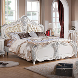 欧式床美式乡村实木床1.8米双人床橡木床卧室公主床新古典床包邮