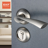 德国EKF 简约现代室内门锁 卧室分体 执手实木门把手 双舌欧标锁