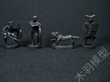 沙盒桌游跑团指示物兵人战棋人偶系列 中世纪战士 4款 合金属模型