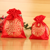 批发中式 创意喜糖盒结婚回礼喜糖袋子 婚礼婚庆用品织锦袋手提