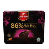 比利时进口 克特多金象纯黑巧克力86%排块礼盒装400g 生日礼物