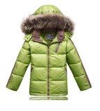 SNOWIMAGE新款外贸出口原单男童羽绒服加厚大毛圈冬装外套包邮