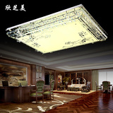 LED客厅吸顶灯长方形水晶灯饰卧室大厅房间餐厅大气现代简约灯具