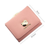 正品hello Kitty女士钱包女短款蓝黑粉色钱夹韩版可爱超薄软皮夹