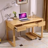 简约现代纯实木电脑桌 橡木台式办公桌 学生写字小书桌家用特价