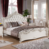 欧式床双人床实木床1.8真皮床公主床简约1.5米婚床新古典创意家具