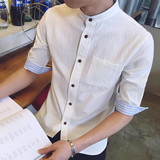 夏季男士短袖韩版学生修身体恤男上衣 潮流半袖男衣服纯棉t恤夏装