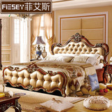 欧式床 实木床1.8真皮床美式双人床韩式公主床新古典创意家具