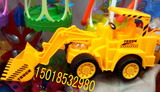 包邮中秋节儿童玩具灯笼万向手提工程车挖土机发光发声旋转车新款