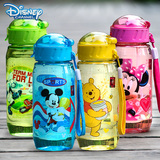 迪士尼水杯吸管儿童塑料壶便携防漏直饮运动米奇卡通学生夏季宝宝