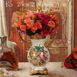 特价包邮欧式高档宫廷树脂复古花瓶花插客厅装饰摆件家居装饰品