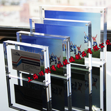 亚克力相框5寸6寸7寸8寸10寸12寸高透明水晶磁铁相框有机玻璃相框