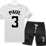 快船队保罗篮球衣服韩版潮流学生夏天男式短袖t恤运动服跑步套装