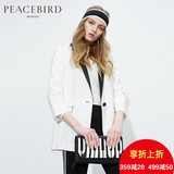 太平鸟女装2016春装新品外套 气质经典版型单扣西装外套A4BB51259