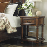 英伦实木家具定制 美式新古典高端床头柜 欧式法式英伦原木床边柜