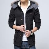 2015冬装韩版修身羽绒服男款休闲白鸭绒羽绒服加肥加大码保暖外套