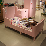 48温馨宜家IKEA布松纳可加长型儿童床儿童伸缩床架含床板多色