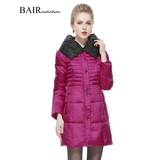 BAIR/碧艾尔冬装新款女装长袖羽绒服女中长款加厚外套女大码大衣