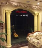 半园实木罗马柱欧式客厅电视背景墙装饰柱定做水曲柳红橡木罗马柱