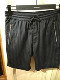 代购欧时力男装TRENDIANO2016新夏装黑白条纹休闲短裤3HC2060200