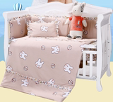 女孩款 纯棉婴儿床品七套件七件套 全床上用品季 婴儿床围