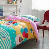 蝶薇全棉学生宿舍单人床用三件套儿童卡通棉质3件套被套床单枕套