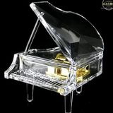 精品水晶质感三角钢琴音乐盒八音盒天空之城生日礼物创意礼品女生