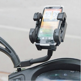摩托车踏板电动车 加厚升级版GPS手机通用型后视镜支架 海绵防震
