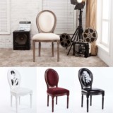 梦露赫本椅子化妆椅时尚餐椅复古实木椅创意设计家具洽谈桌椅欧式