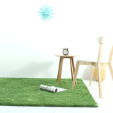 瑞饰地毯客厅 茶几沙发卧室家用绿色地毯草坪满铺短毛地毯 定制