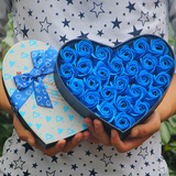 创意女生生日礼物浪漫香皂花表白玫瑰花香皂花心形礼盒肥皂花创意