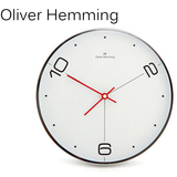 Oliver Hemming 简约玻璃挂钟石英钟表 客厅挂钟美式卧室现代时钟