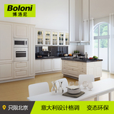 博洛尼 整体橱柜定制 整体厨房装修 石英石台面新古典风格威尼斯