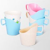 纸杯托架防烫咖啡杯架创意茶托硅胶塑料一次性杯垫隔热水杯架6个