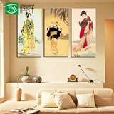 日式家居壁画日本仕女图美人画料理店装饰画酒店无框画浮世绘挂画