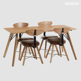 日式实木餐桌椅组合 北欧现代简约小户型时尚餐桌长餐桌饭桌