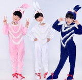 元旦儿童动物舞蹈表演服舞台演出服幼儿卡通动物小白兔子装扮衣服